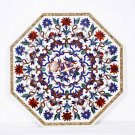 Antique Marble Top Table Semi Precious Pietradura Design Restaurant Inlay Decor
