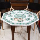 Marble Counter Height Table Top Malachite Pietradura Floral Gemstone Art Decor Marble Counter Height Table Top Malachite Pietradura Floral Gemstone Art Decor