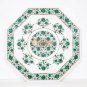 Marble Counter Height Table Top Malachite Pietradura Floral Gemstone Art Decor
