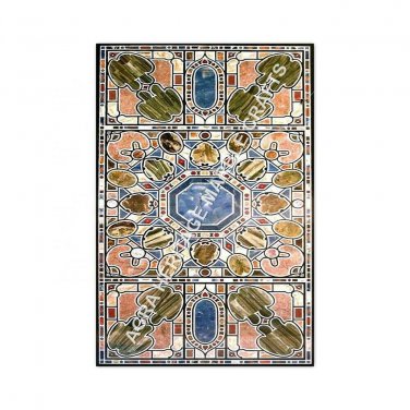 6'x4' Marble Living Room Dining Table Top Scagliola Inlay Furniture Decor E967