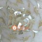 3'x6' White Marble Dining Table Top Mother of Pearl Inlay Floral Decor H413A