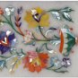 4"x3"x2" Marble White Jewelry Vintage Box Semi Precious Floral Inlay Arts Decor