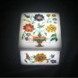 4"x3"x2" Marble White Jewelry Vintage Box Semi Precious Floral Inlay Arts Decor