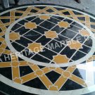 36" Black Marble Round Dining Table Top Mosaic Inlay Outdoor Hallway Decor E340 36" Black Marble Round Dining Table Top Mosaic Inlay Outdoor Hallway Decor E340