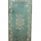 3'x6' Green Marble Center Dining Table Top Hakik Marquetry Inlay Furniture Decor