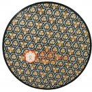 30" Round Marble Bedroom Center Side Table Top Unique Mosaic Inlay Decor H5682