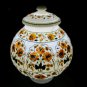 15" Marble Decorative Jar Inlay Marquetry Floral Arts Home Bedroom Decor E1328