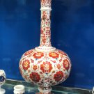 16" Exclusive Marble White Flower Vase Hakik Inlay Hallway Gift Decorative E174