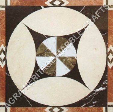 30" Handmade Marble Coffee Bedroom Table Top Handmade Inlay Hallway Decor H5012A