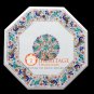 18" Marble Coffee Table Top Peacock Bird Parrot Multi Floral Inlay Decor H034