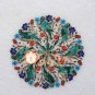 18" Marble Coffee Table Top Peacock Bird Parrot Multi Floral Inlay Decor H034