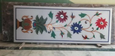 48"x18" White Marble Coffee Table Top