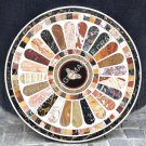 30" Multi Mosaic Inlay Marble Round Coffee Table Top Decor Home Furniture H4808A