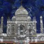 White Marble Coffee Table Top Taj Mahal Pietra Dura Lapis Lazuli Mosaic Art H465