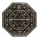 Black Marble Coffee Table Inlay Hakik Arts Furniture Living Room Home Deco H3110