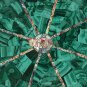 12" Marvulesh Fruit Organizer Personalize Bowl Malachite Stone Art Columbus Gift
