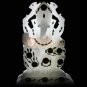 6" Marble Handmade Ganesha Ji Figurine Carnelian Marquetry Floral Veterans Gifts