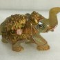 3" Unique Rose Quartz Salute Pose Elephant Figurine Best Housewarming Gift Decor
