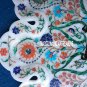 21" Marble Dish Plate Multi Stone Inlay Mosaic Home Decorative Gifts H3127