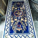 5'x3' Marble Conference Center Table Top Lapis Lazuli Inlay Hallway Decor H3438A
