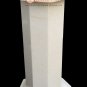 24" Marble White Coffee Outdoor Table Top With Stand Multi Inlay Home Decor E541
