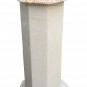 24" Marble White Coffee Outdoor Table Top With Stand Multi Inlay Home Decor E541