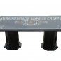 4'x2' Black Marble Dining Room Table Top With Stand Restaurant Home Decor H3387