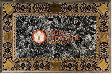 Marble Living Room Dining Table Top Handmade Inlay Design Furniture Decor E1593