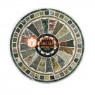 White Marble 39" Coffee Center Table Top Mosaic Inlay Housewarming Gift E1622 White Marble 39" Coffee Center Table Top Mosaic Inlay Housewarming Gift E1622