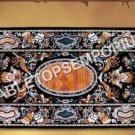 5'x3' Black Marble Dining Hallway Table Top Marquetry Inlay Living Decor H4924 5'x3' Black Marble Dining Hallway Table Top Marquetry Inlay Living Decor H4924