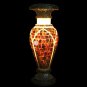 15" Marble Inlay Flower Vase Pair Pauashell Random Mosaic Design Christmas Gift