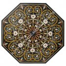 42" Marble Dining Center Table Top Mosaic Handicraft Inlay Furniture Decor H5140