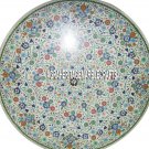 White Marble Dining Round Table Pietradura Inlay Art Home Occasional Decor H3213