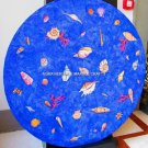 Beautiful Marble Designer Table Top Lapis Lazuli Inlay Stone Outdoor Decor H5314