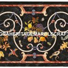 Marble Dining Outdoor Table Top Fruit Floral Birds Inlay Design Home Decor H2455