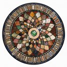 Attractive Design Marble Round Dining Room Table Top Inlay Garden Decor E470