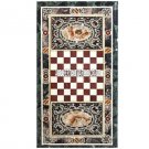 Marble Big Chess Table Top Pietradura Inlay Art Handmade Housewarming Gift H3806