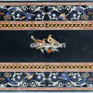 Exclusive Marble Dining Table Top Pietradura Inlay Occasional Decorative H3858