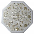 36"X36" White Marble Coffee Table Top Mother of Pearl Art Home Decor H1271 36"X36" White Marble Coffee Table Top Mother of Pearl Art Home Decor H1271