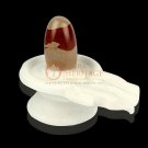 White Stone Marble Yoni Base Shiva Lingam Statue Handmade Temple Decor E1366 White Stone Marble Yoni Base Shiva Lingam Statue Handmade Temple Decor E1366