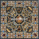 Black Marble Square Side Table Scagliola Inlay Arts Unique Hallway Decor H4030 Black Marble Square Side Table Scagliola Inlay Arts Unique Hallway Decor H4030