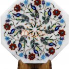 12" Marble Wall Tile Inlay Peacock Marquetry Multi Stone Design Columbus Gifts 12" Marble Wall Tile Inlay Peacock Marquetry Multi Stone Design Columbus Gifts
