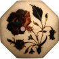 6"x6" Marvelous White Tile Pauashell Floral Pietradura Floral Design Home Decor