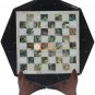 12" Marble Chess Tile Decorative Wall Pauashell Mosaic Art Living Room Decor