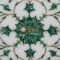 12"x12" Marble Top Wall Tile Malachite Inlay Floral Marquetry Arts Outdoor Decor