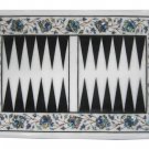 12"x18" Marble Backgammon Board Paua Shell Inlay Floral Art Play Room Decor H471 12"x18" Marble Backgammon Board Paua Shell Inlay Floral Art Play Room Decor H471