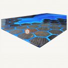 Blue Resin Epoxy Conference Customize Table Top Honey Cube Luxury Art Interior