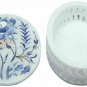 Personalized Marble Jewelry Inlay Box Filigree Design Lapis Lazuli Stone E1993