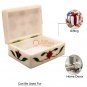 4"x3"x2" Marble White Jewelry Vintage Box Carnelian Maruqtery Floral Art Gifts