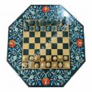 18" Collectible Marble Chess Coffee Table Top Inlay Stunning Design Decor H5010 18" Collectible Marble Chess Coffee Table Top Inlay Stunning Design Decor H5010